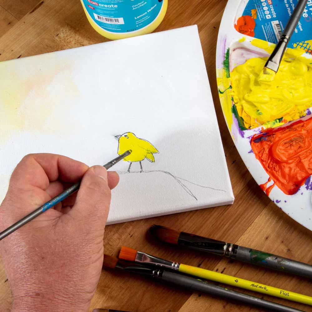 Acrylic Colour Signature 1L (33.8 US fl.oz) Bottle - Lemon Yellow - Image 9