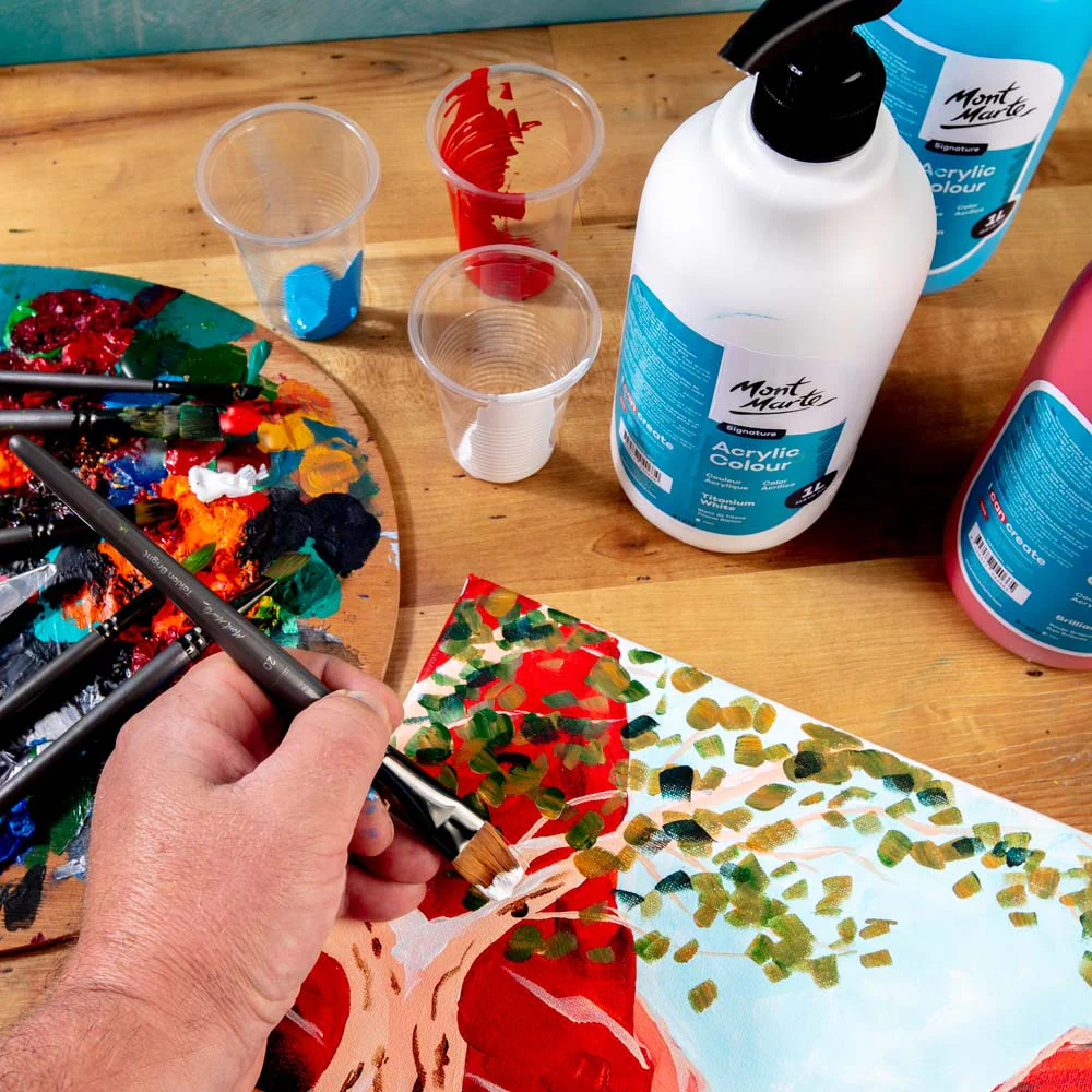 Acrylic Colour Signature 1L (33.8 US fl.oz) Bottle - Titanium White - Image 8