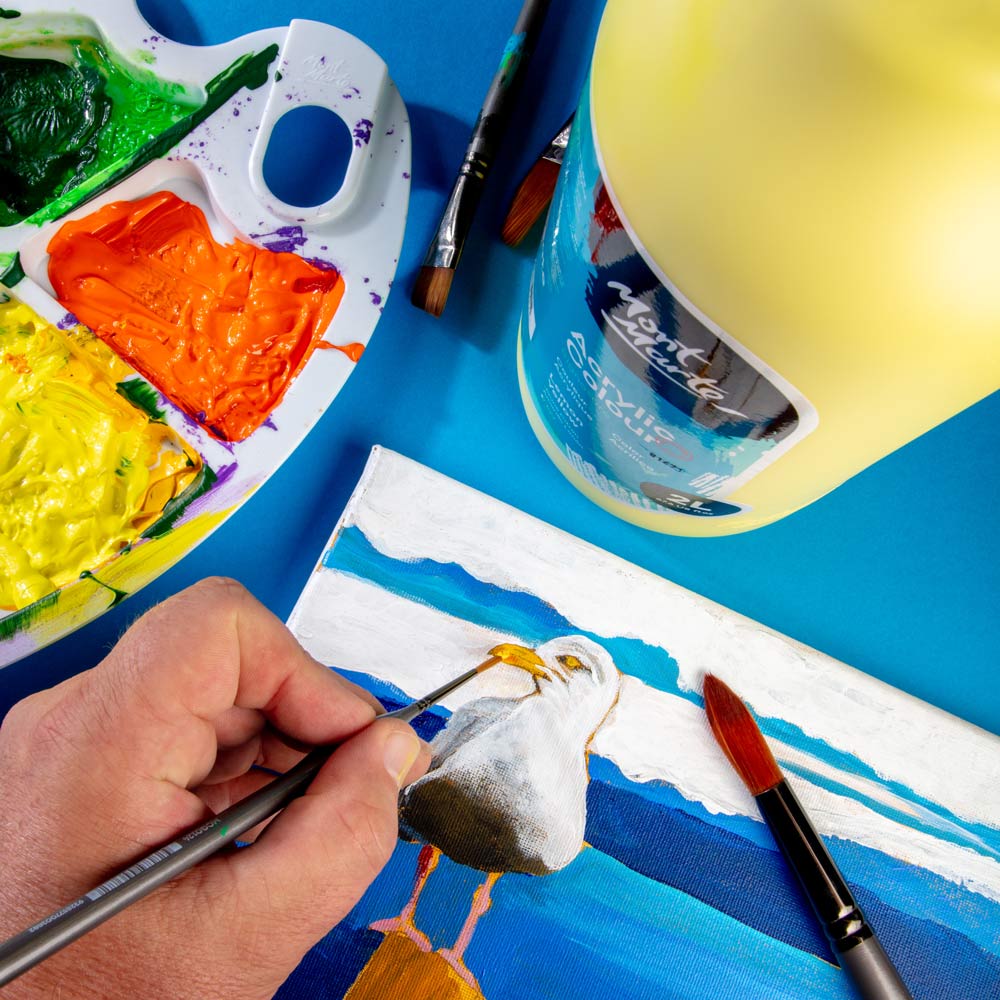 Acrylic Colour Paint Signature 2L (67.6 US fl.oz) Bottle – Lemon Yellow - Image 8