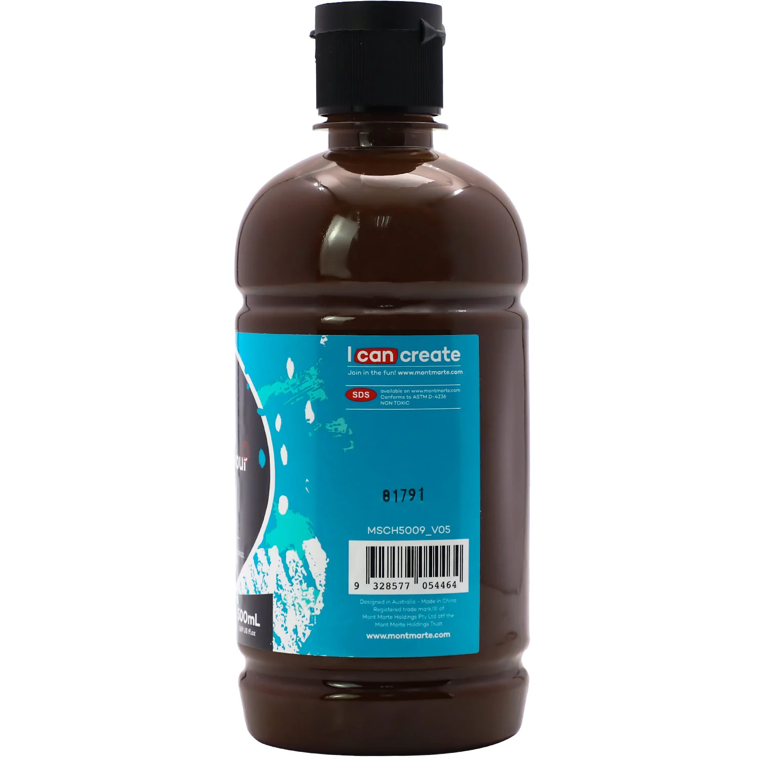 Acrylic Colour Signature 500ml (16.9 US fl.oz) - Burnt Umber - Image 2