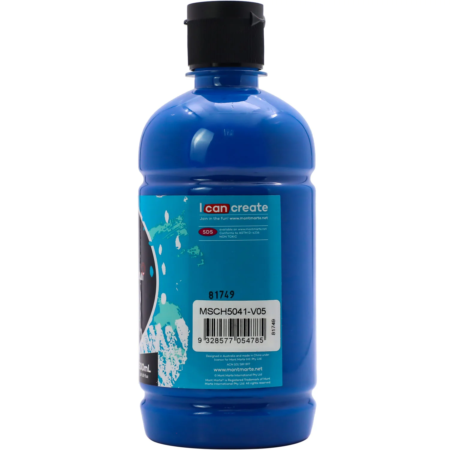 Acrylic Colour Signature 500ml (16.9 US fl.oz) - Deep Cyan - Image 2