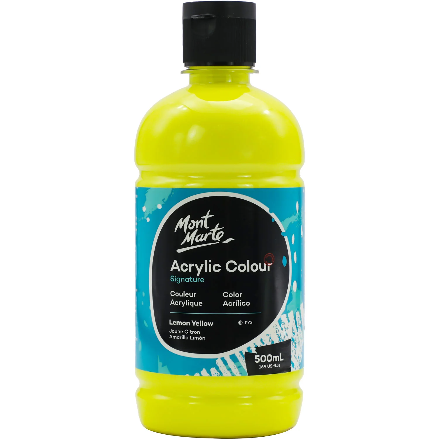 Acrylic Colour Signature 500ml (16.9 US fl.oz) - Lemon Yellow
