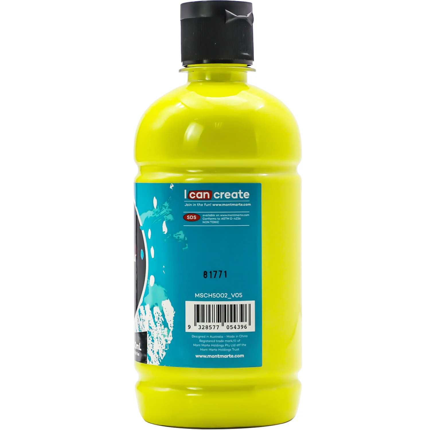 Acrylic Colour Signature 500ml (16.9 US fl.oz) - Lemon Yellow - Image 2