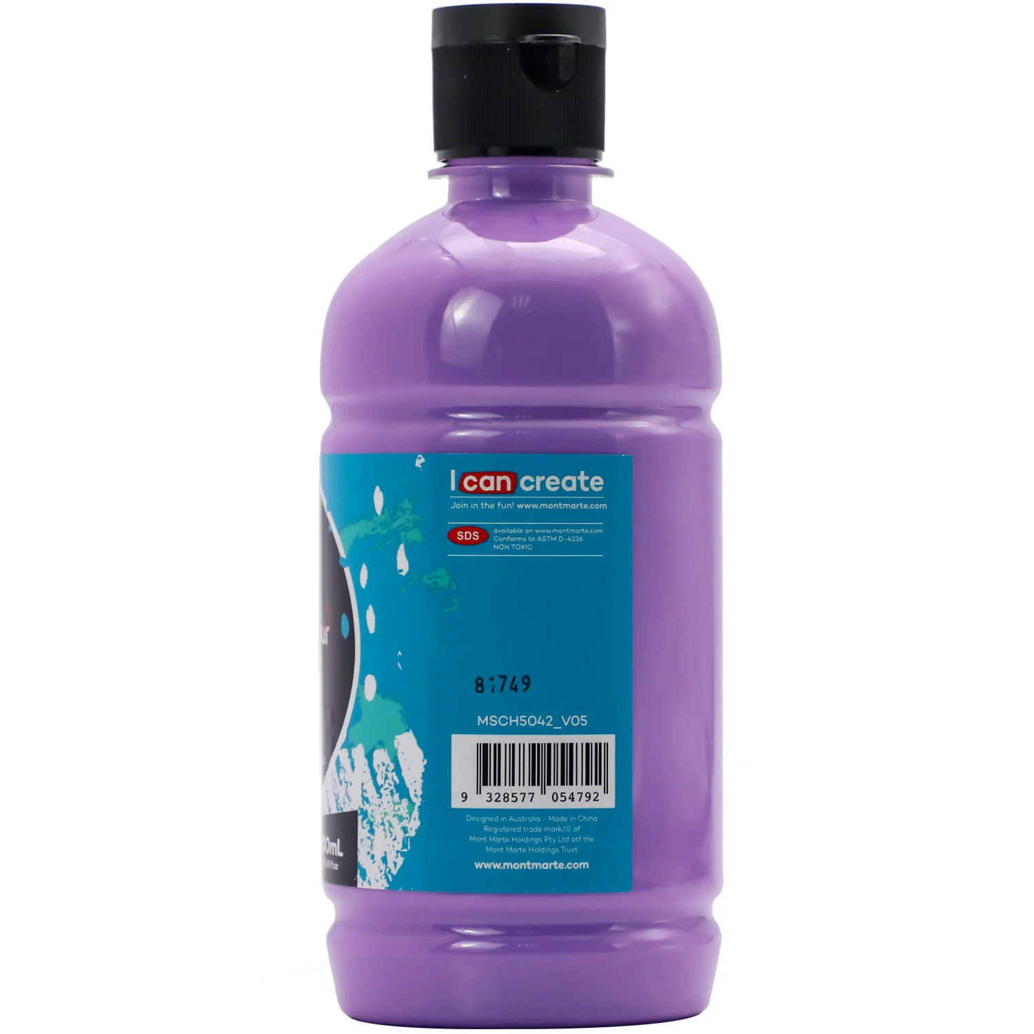 Acrylic Colour Signature 500ml (16.9 US fl.oz) - Light Purple - Image 2
