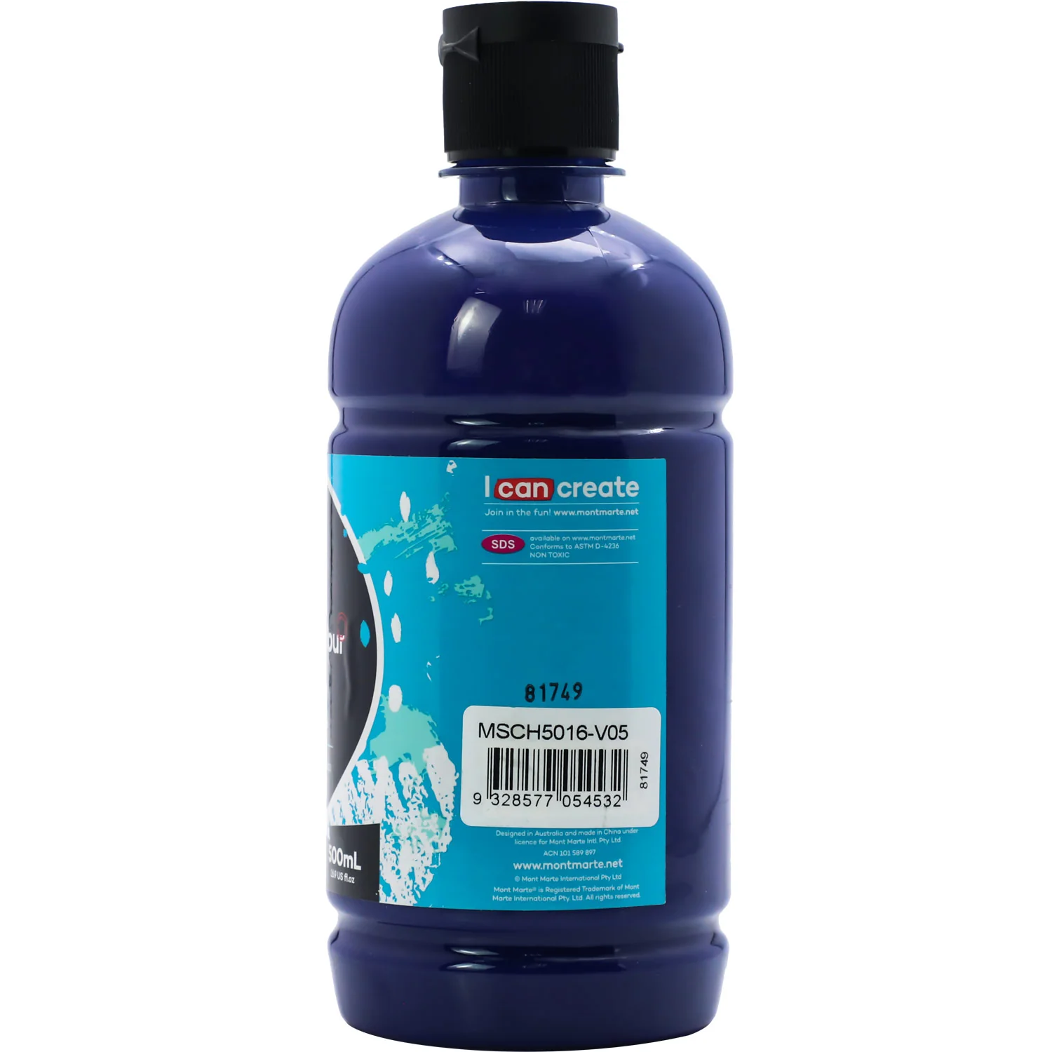 Acrylic Colour Signature 500ml (16.9 US fl.oz) - Phthalo Blue - Image 2