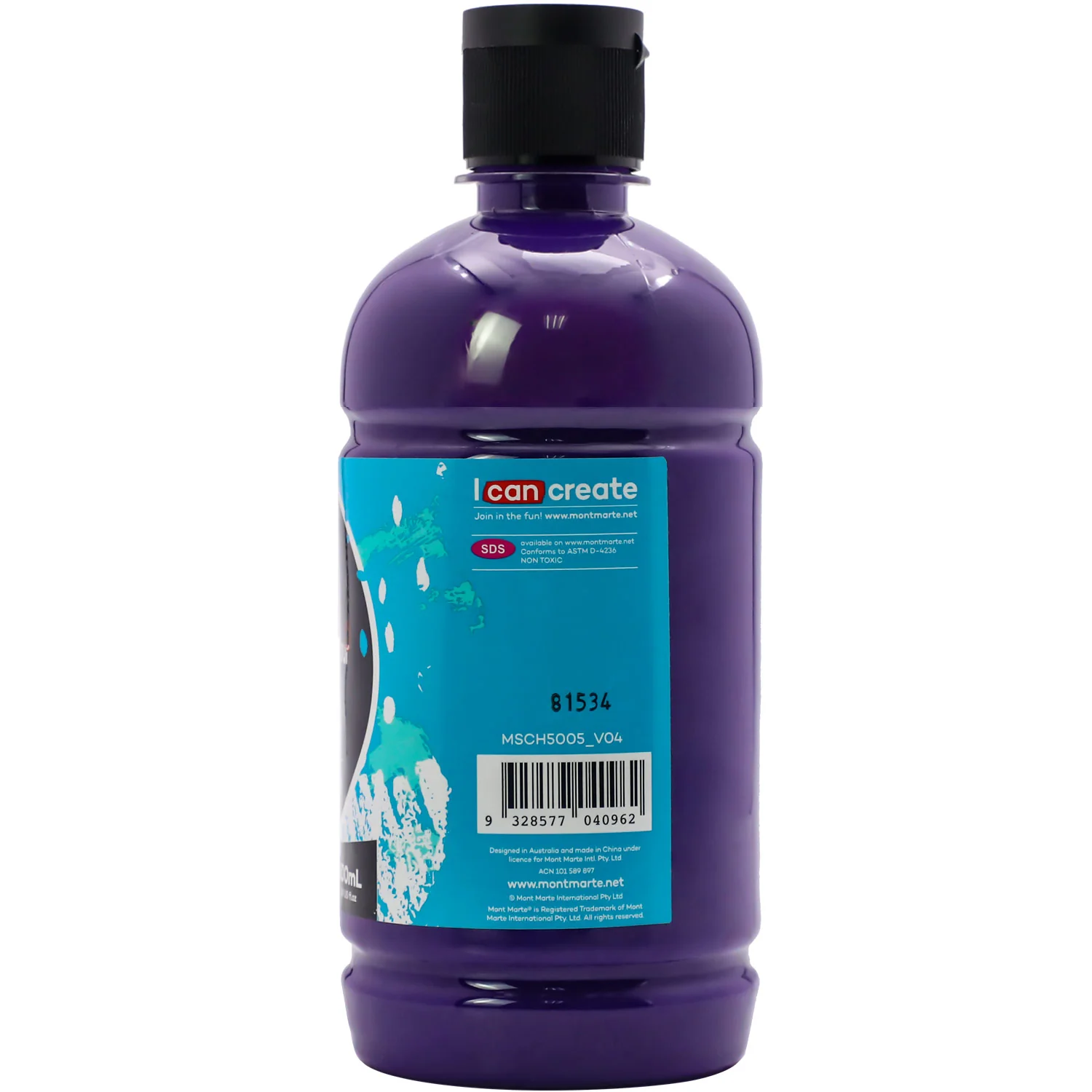 Acrylic Colour Signature 500ml (16.9 US fl.oz) - Purple - Image 2