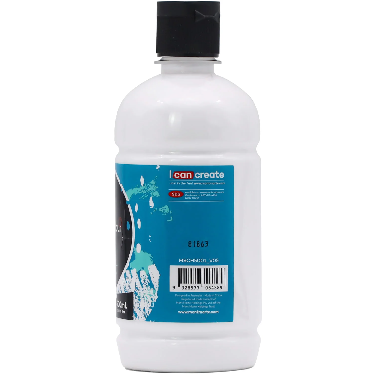 Acrylic Colour Signature 500ml (16.9 US fl.oz) - Titanium White - Image 2