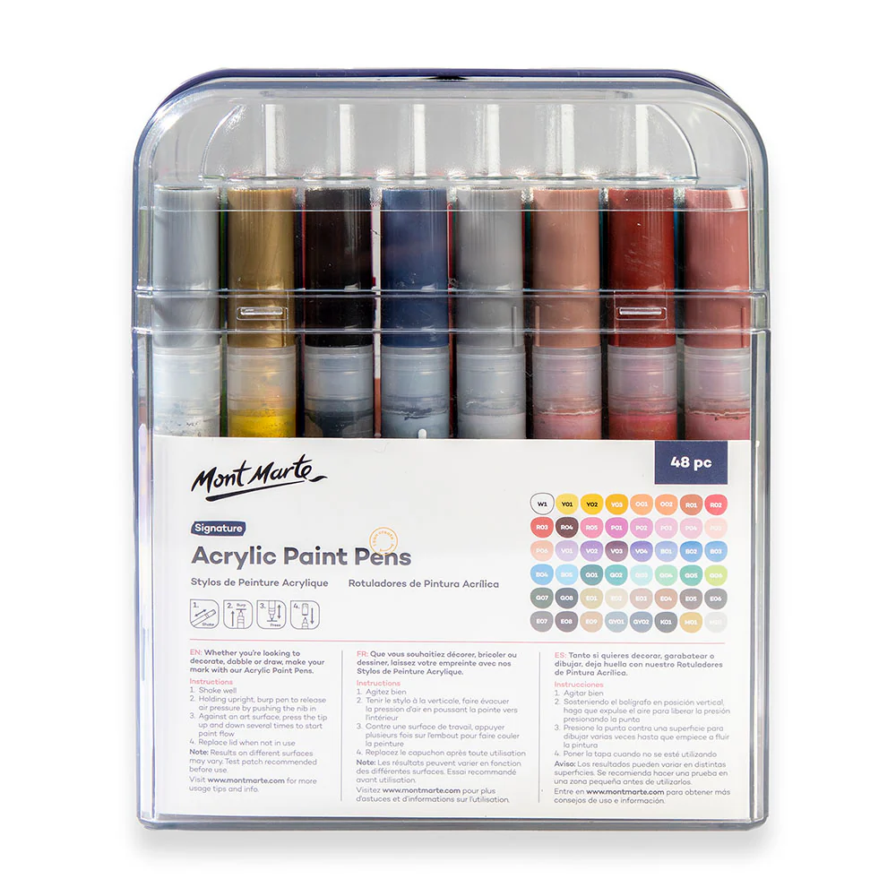 Acrylic Paint Pens in Case Broad Tip Signature 48pc - Image 4