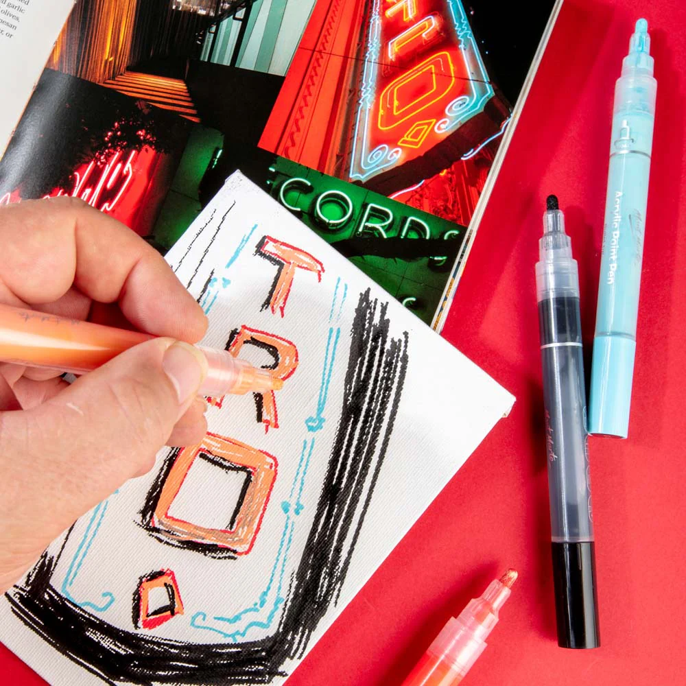 Acrylic Paint Pens in Case Broad Tip Signature 48pc - Image 6