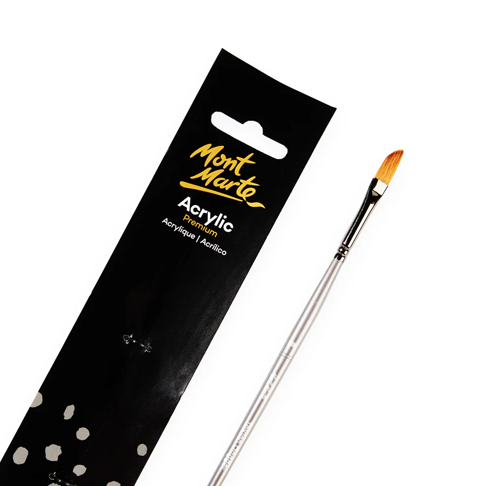 Artist Acrylic Brush Premium Taklon Dagger 1/8 - Image 3