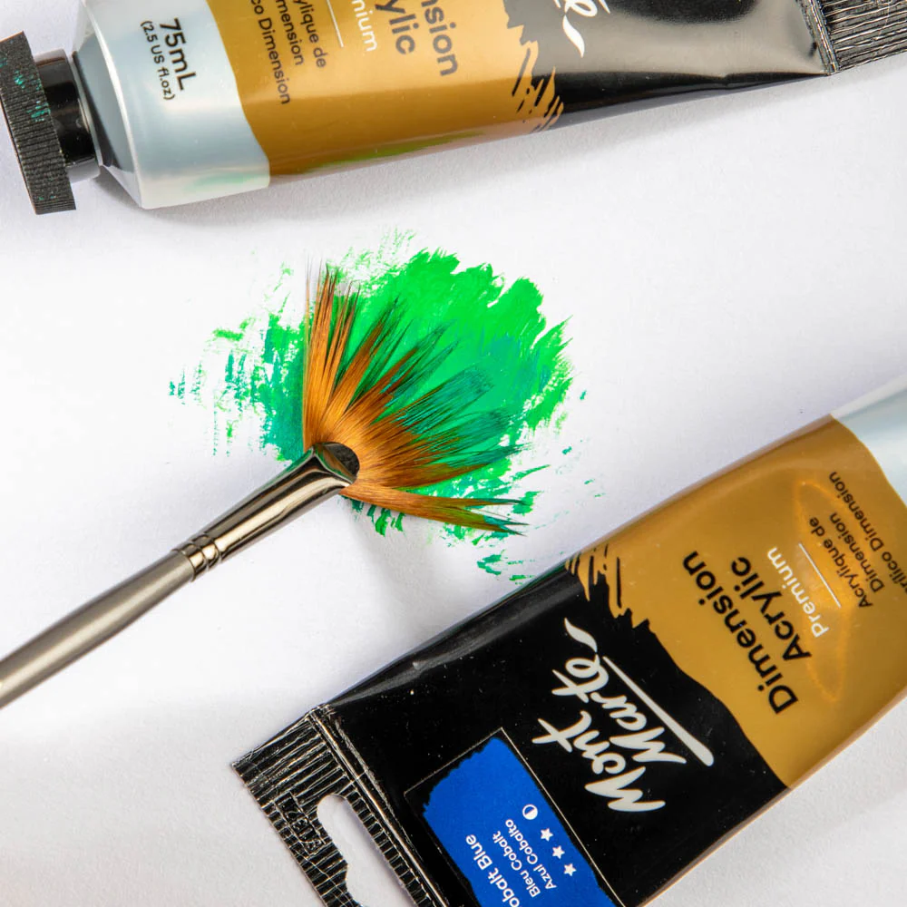 Artist Acrylic Brush Premium Taklon Fan 10 - Image 4
