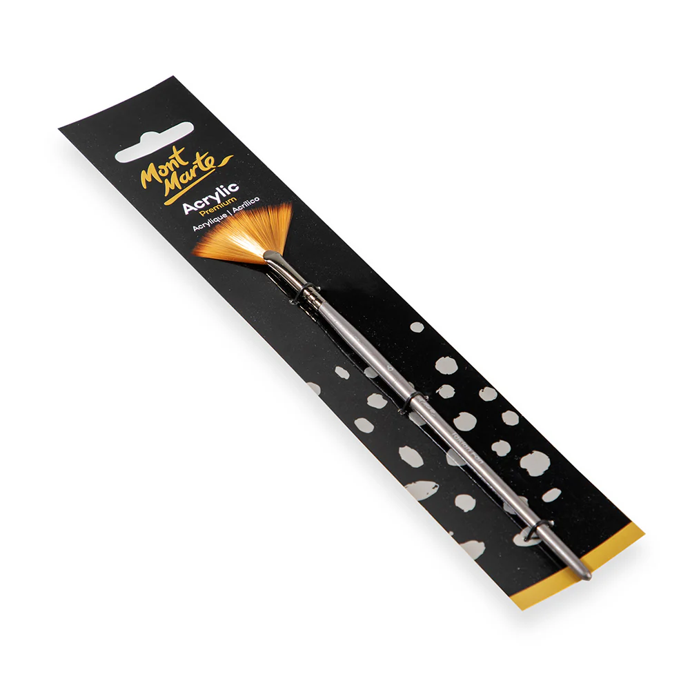 Artist Acrylic Brush Premium Taklon Fan 6 - Image 4