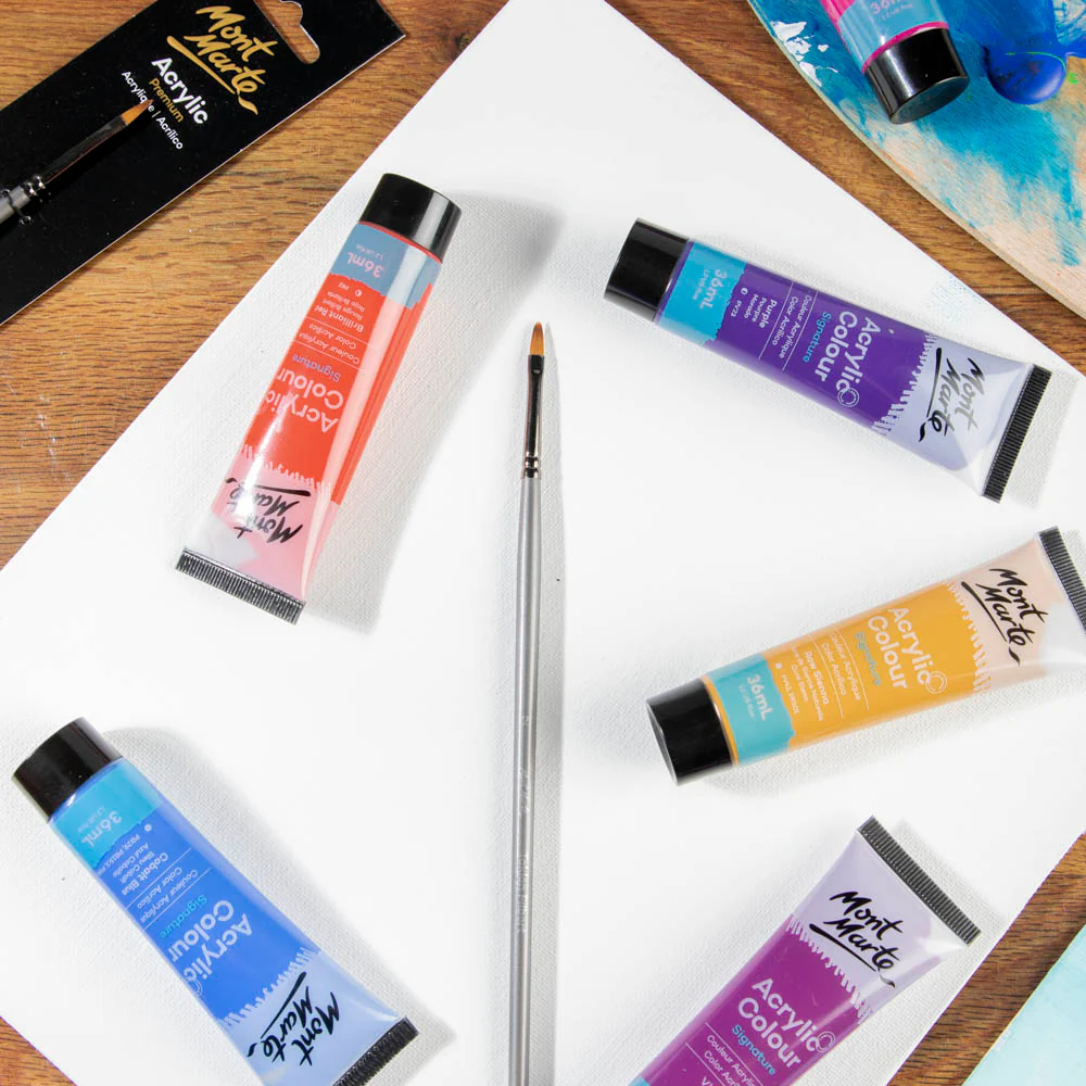 Artist Acrylic Brush Premium Taklon Filbert 2 - Image 8