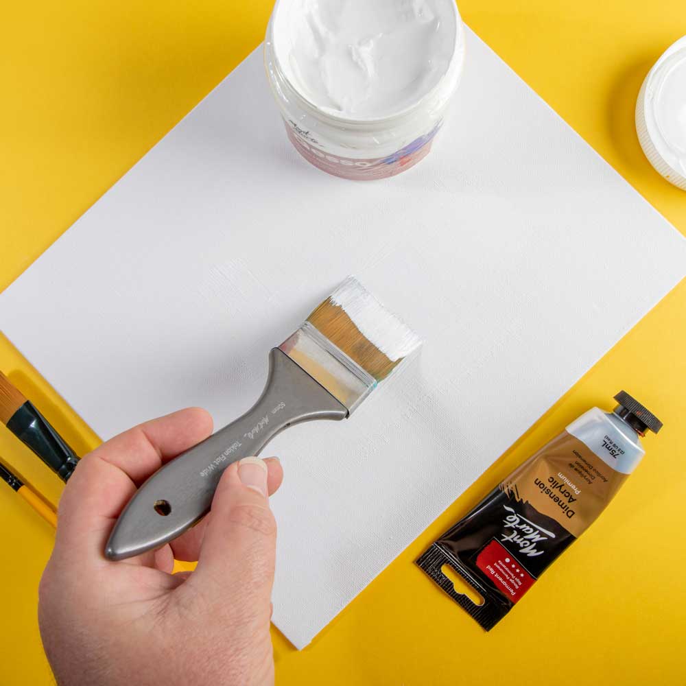 Artist Acrylic Brush Premium Taklon Flat Wide 50mm (1.98in) - Image 4