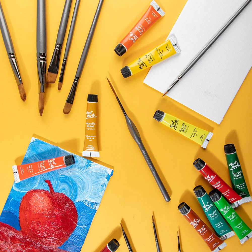 Artist Acrylic Brush Premium Taklon Rigger 3 - Image 6