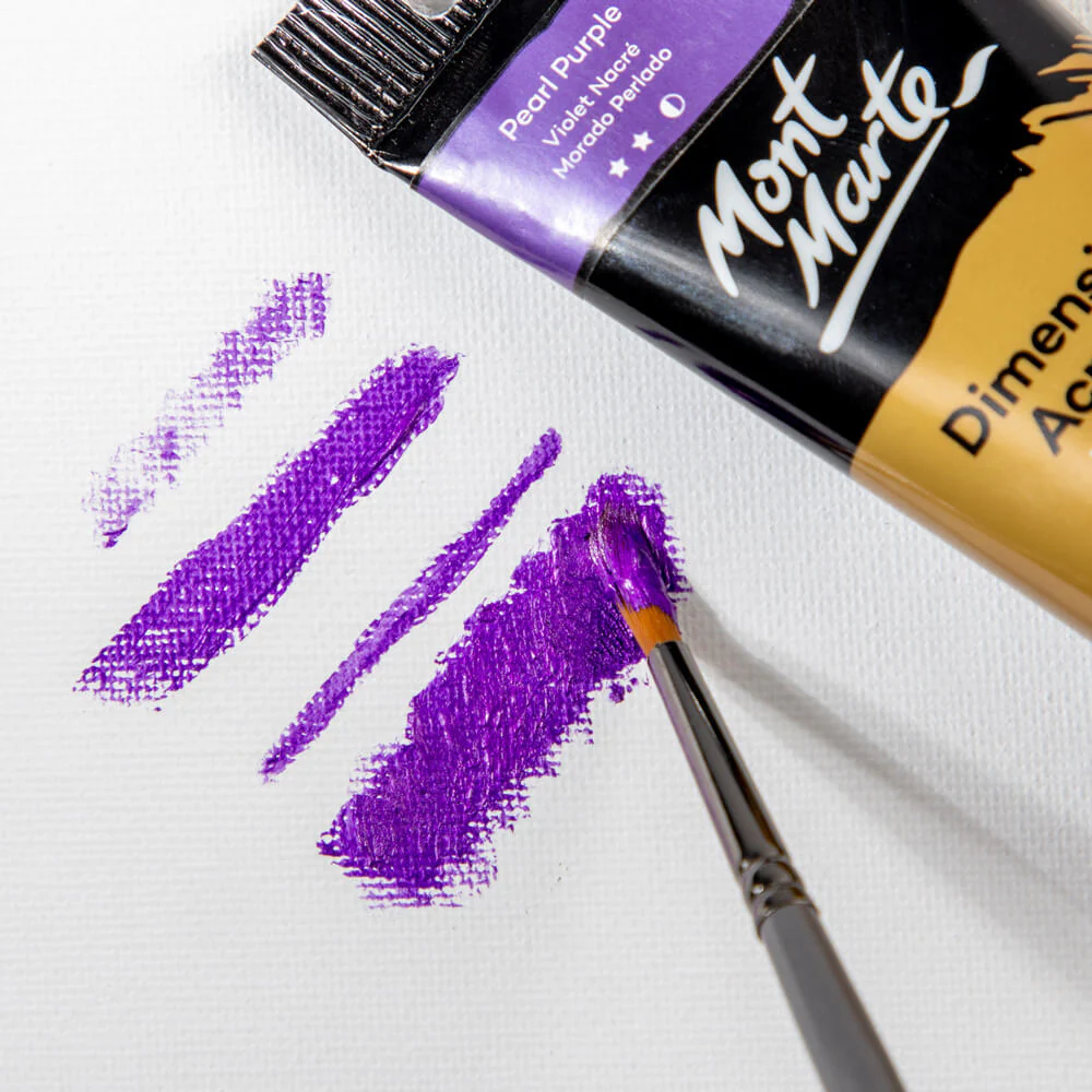 Artist Acrylic Brush Taklon Round 6 - Image 4