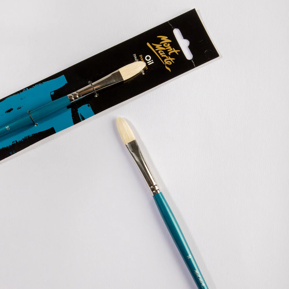 Artist Oil Brush Premium Chungking Filbert 10 - Image 2
