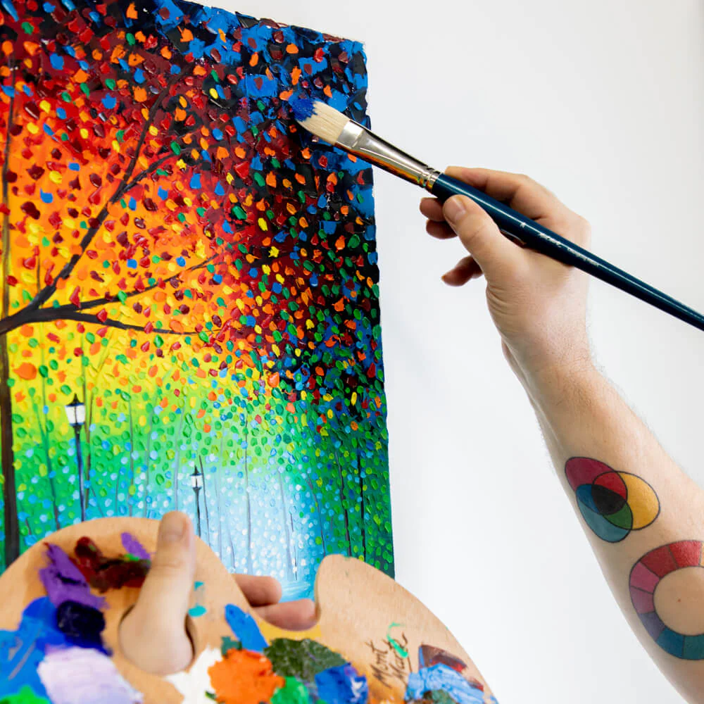 Artist Oil Brush Premium Chungking Filbert 24 - Image 5