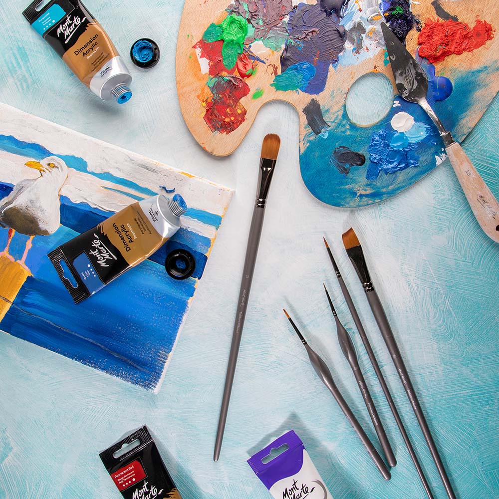 Artist Brush Taklon Filbert Premium 16 - Image 9