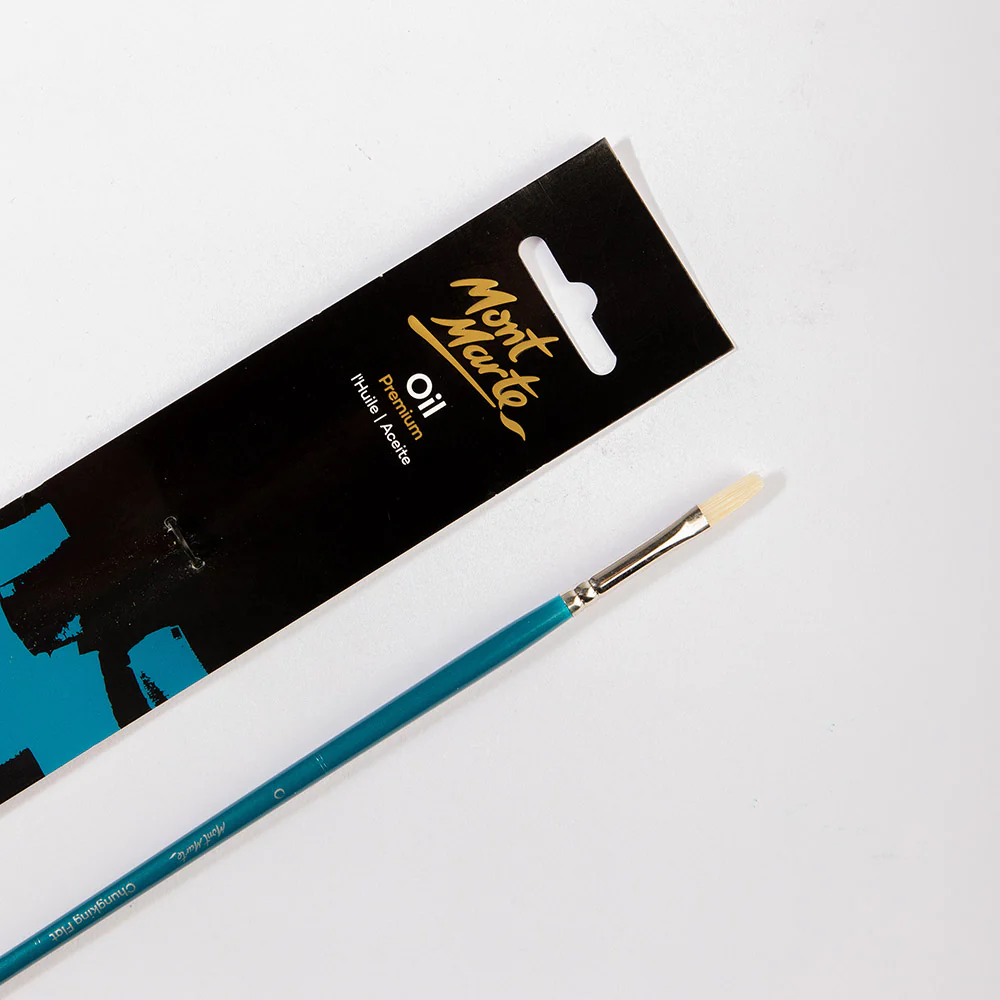 Artist Oil Brush Premium Chungking Flat 0 - Image 2