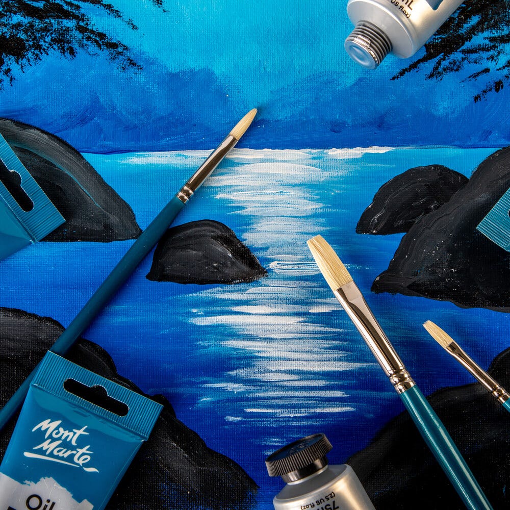 Artist Oil Brush Premium Chungking Flat 0 - Image 5