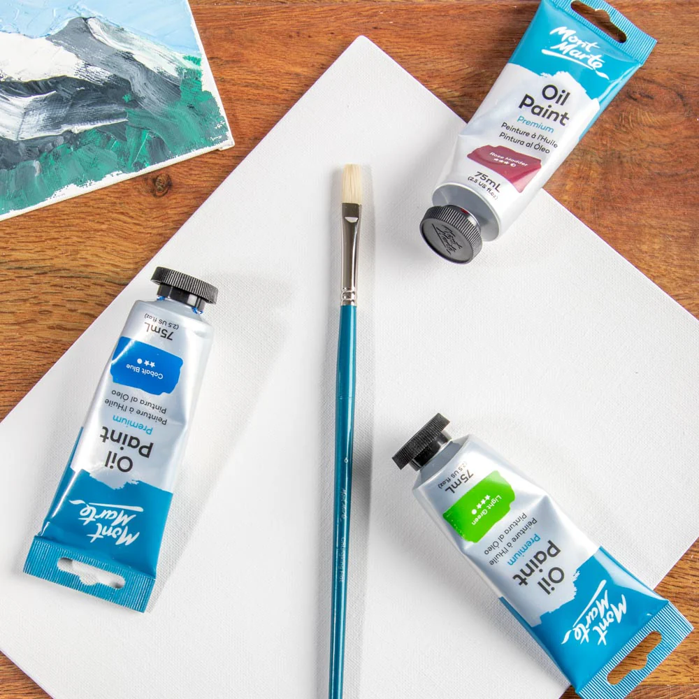 Artist Oil Brush Premium Chungking Flat 6 - Image 9