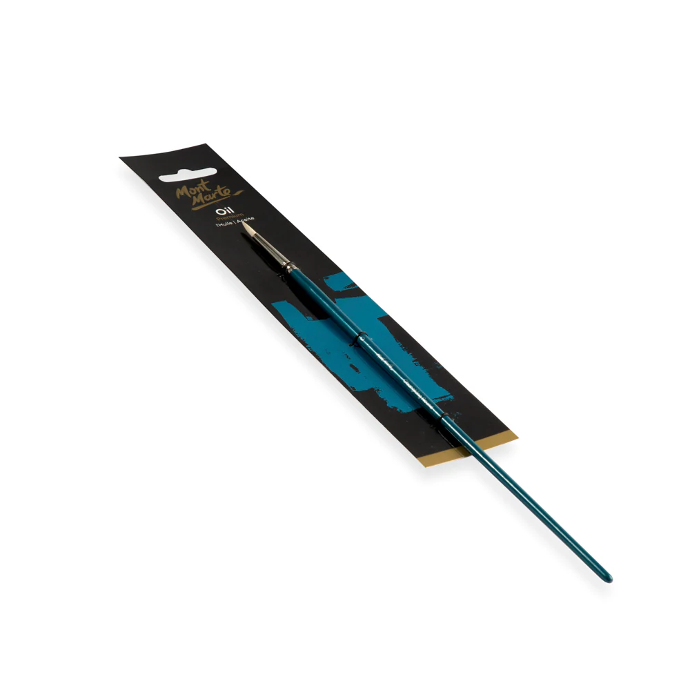 Artist Oil Brush Premium Chungking Round 0 - Image 3