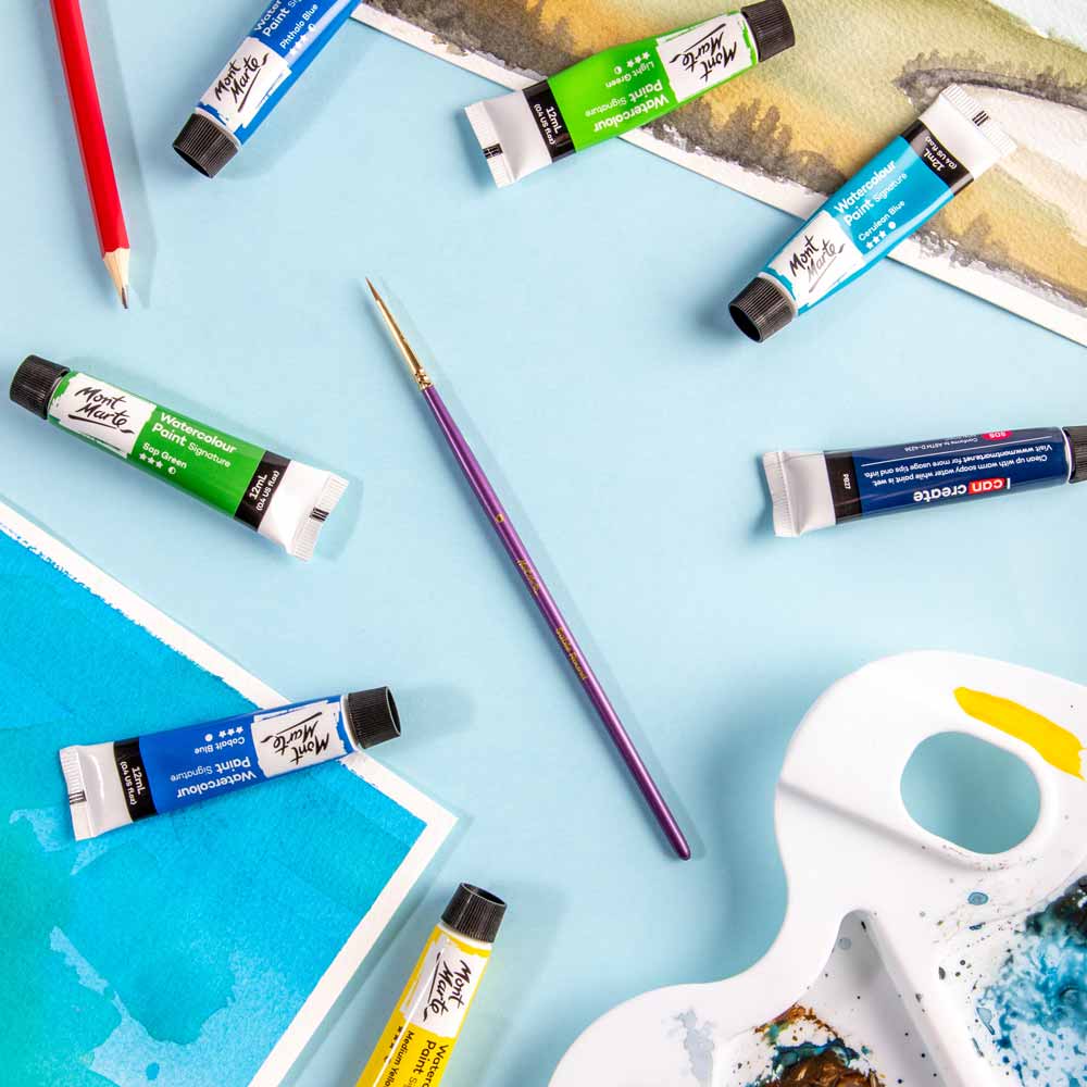 Artist Watercolour Brush Premium Sable Round 0 - Image 9