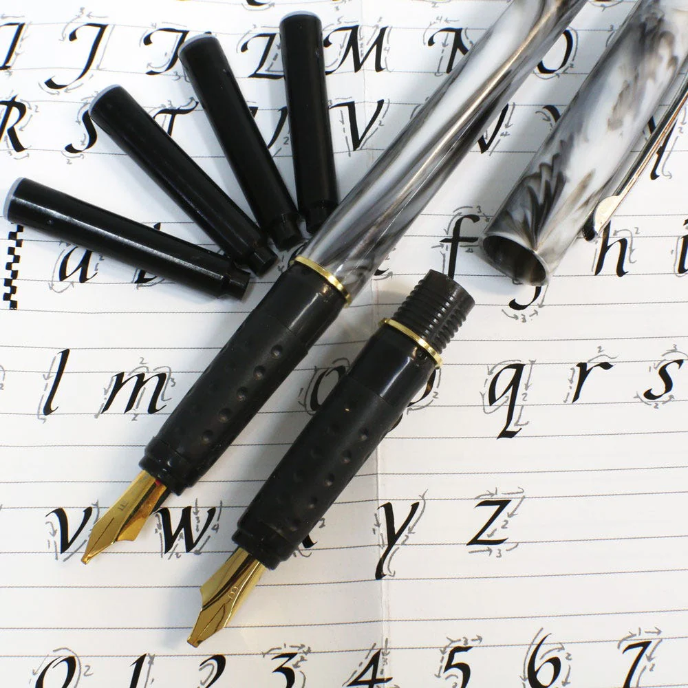 Calligraphy 2 Nib Pen Set Signature 8pc - Image 5