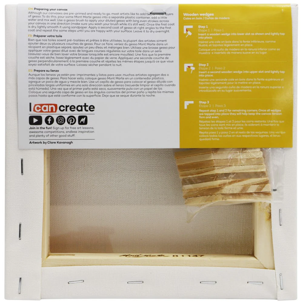Canvas Double Thick Signature 20.3 x 20.3cm (8 x 8in) - Image 3