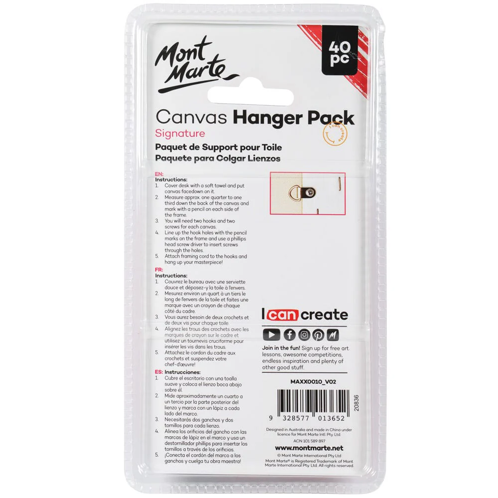Canvas Hanger Pack Signature 40pc - Image 2