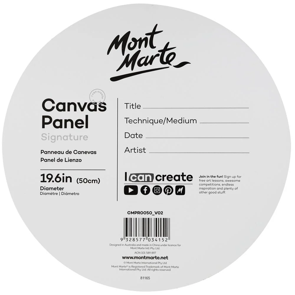 Canvas Panel Round Signature 1pc 50cm (19.6in) - Image 2