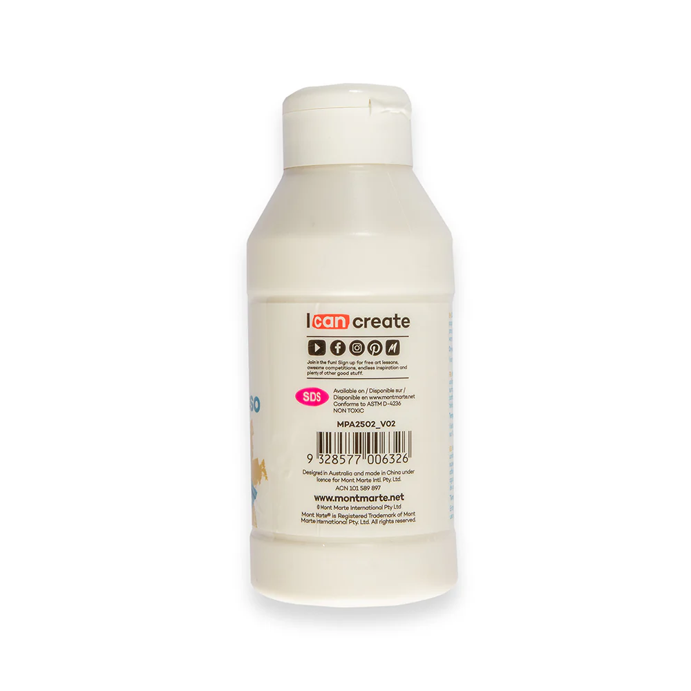 Clear Texture Gesso Premium 250ml (8.5oz) - Image 4