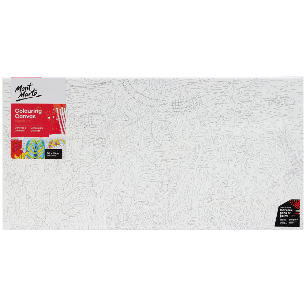 Colouring Canvas Signature 30 x 60cm (11.8 x 23.6in) - Underwater