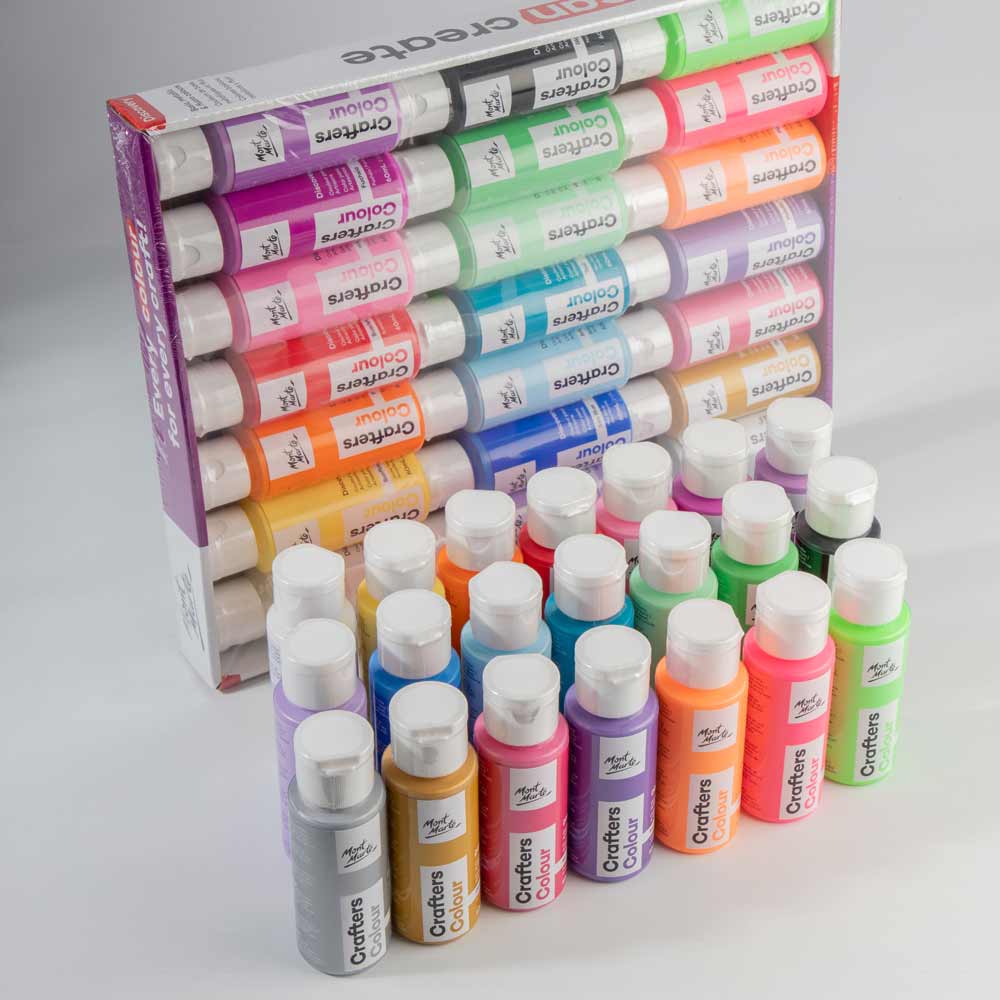 Crafters Colour Discovery Paint Set 21pc x 60ml (2 US fl.oz) - Image 3