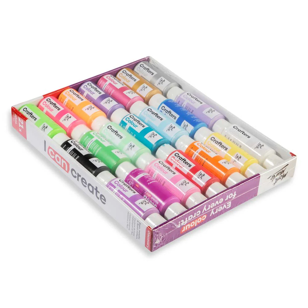 Crafters Colour Discovery Paint Set 21pc x 60ml (2 US fl.oz) - Image 4