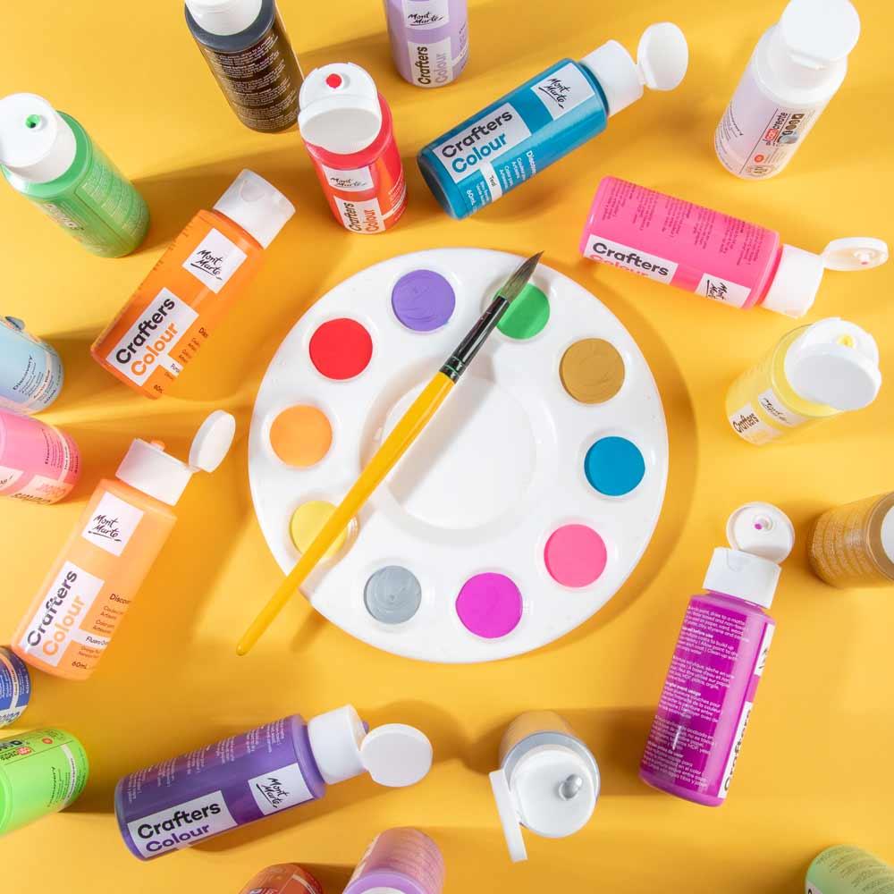 Crafters Colour Discovery Paint Set 21pc x 60ml (2 US fl.oz) - Image 9