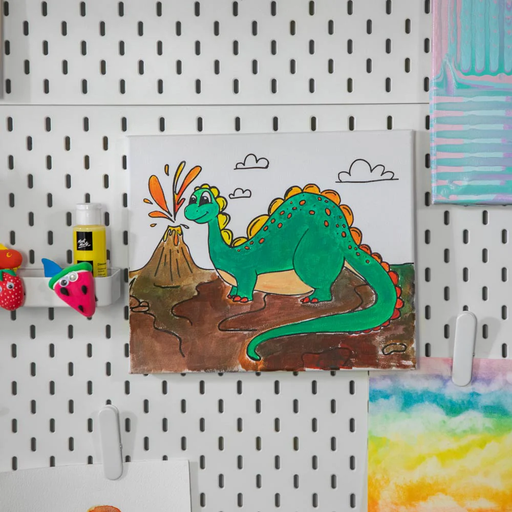 Creative Kids Paint Me Canvas Set 9pc - Dinosaur - Image 9