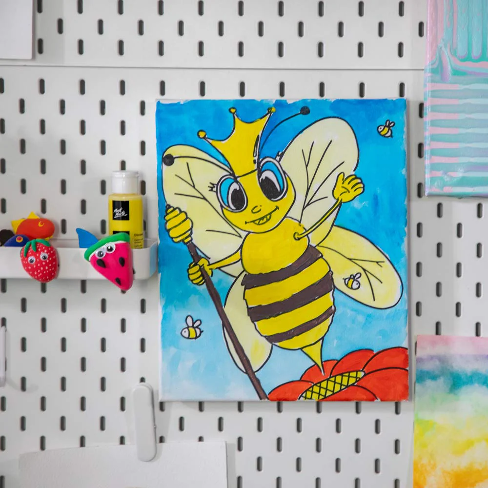 Creative Kids Paint Me Canvas Set 9pc - Queen Bee - Image 9