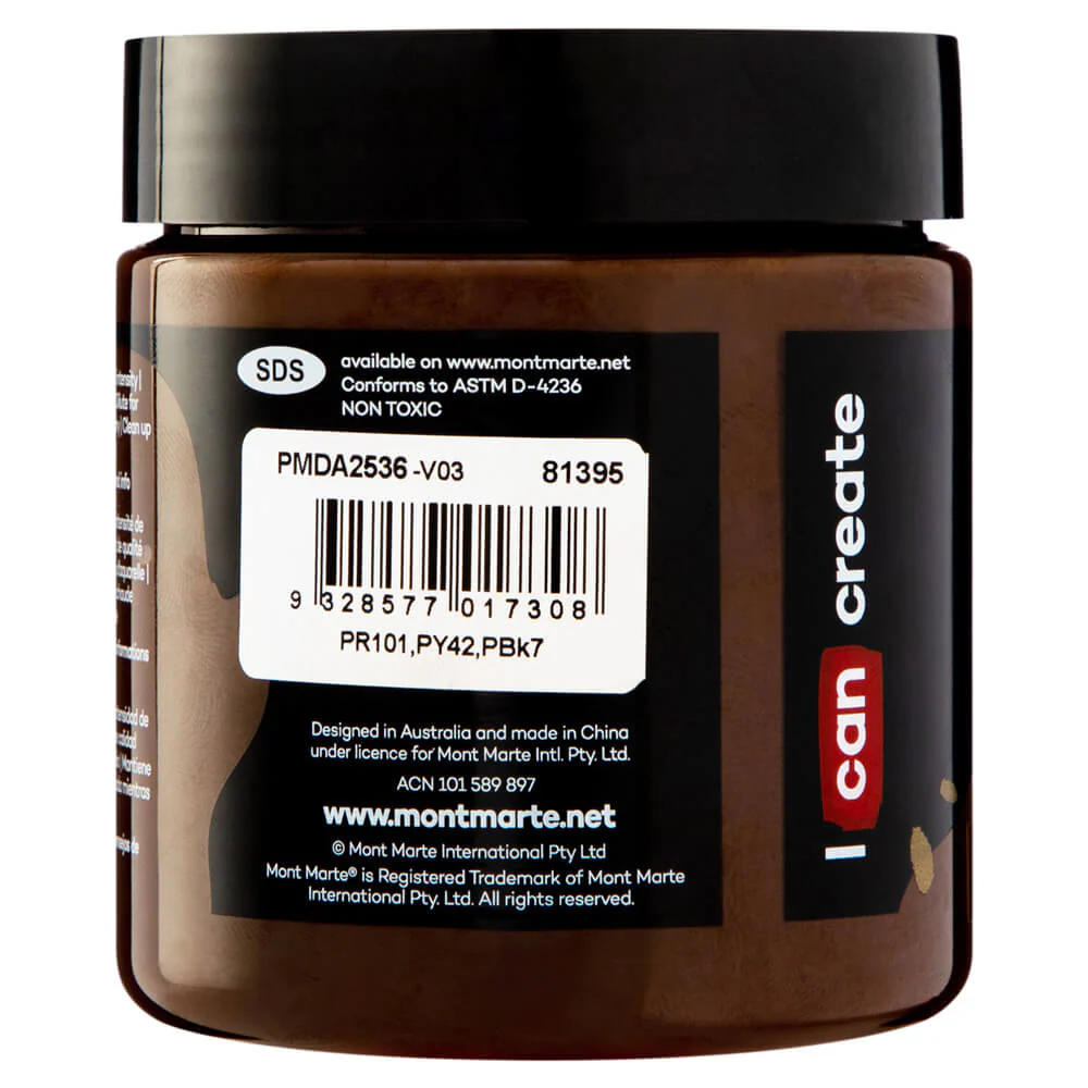 Dimension Acrylic Premium 250ml (8.5 US fl.oz) - Burnt Umber - Image 2