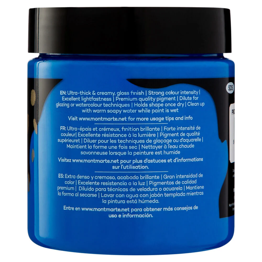 Dimension Acrylic Premium 250ml (8.5 US fl.oz) - Cyan Blue - Image 3