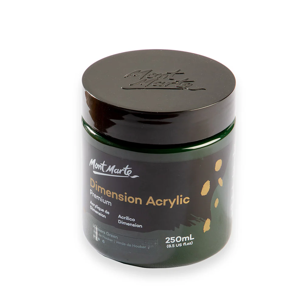 Dimension Acrylic Premium 250ml (8.5 US fl.oz) - Hookers Green Deep - Image 3