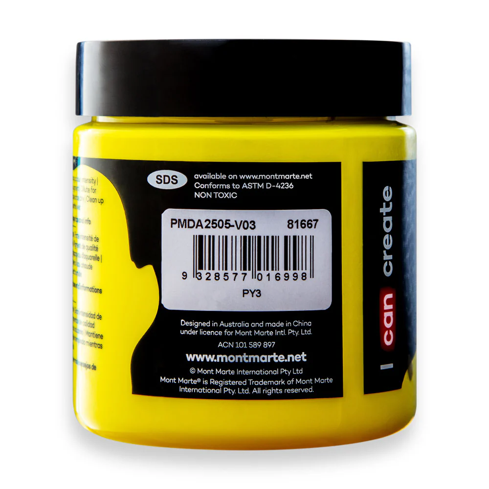 Dimension Acrylic Premium 250ml (8.5 US fl.oz) - Lemon Yellow - Image 3