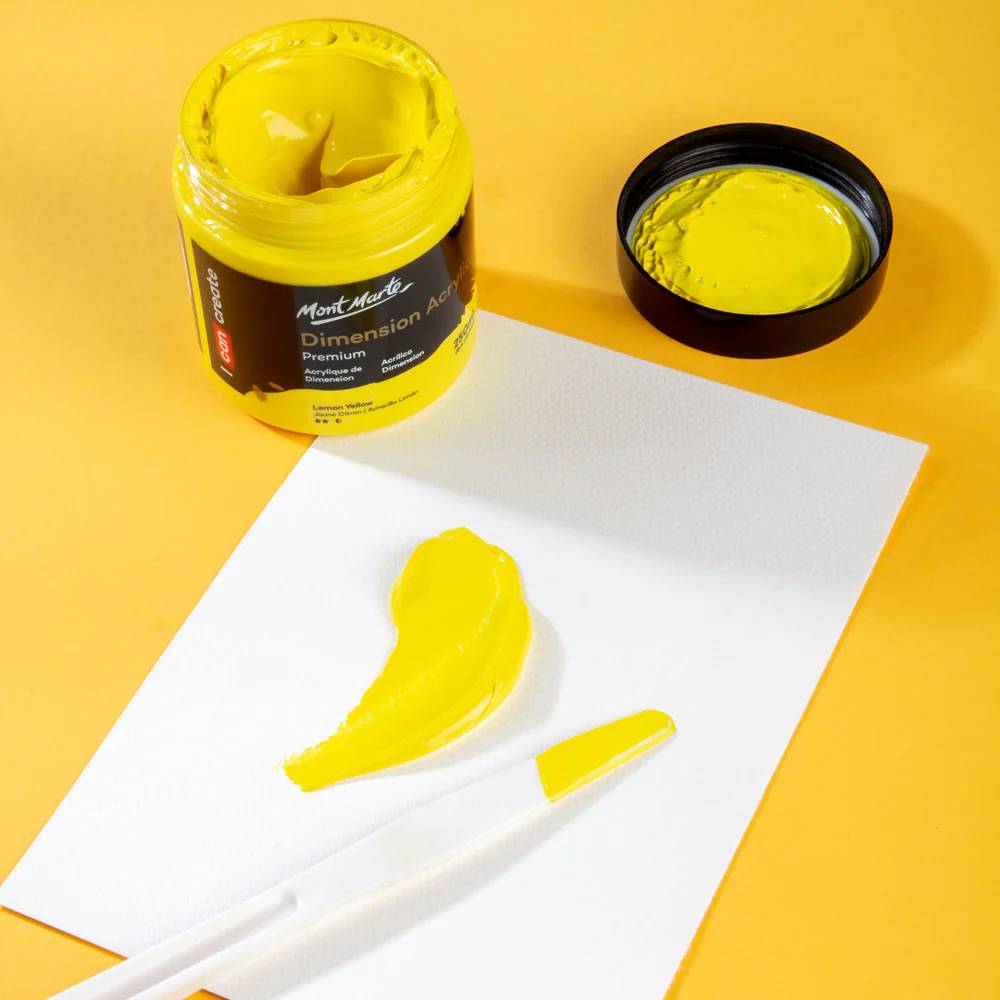 Dimension Acrylic Premium 250ml (8.5 US fl.oz) - Lemon Yellow - Image 5