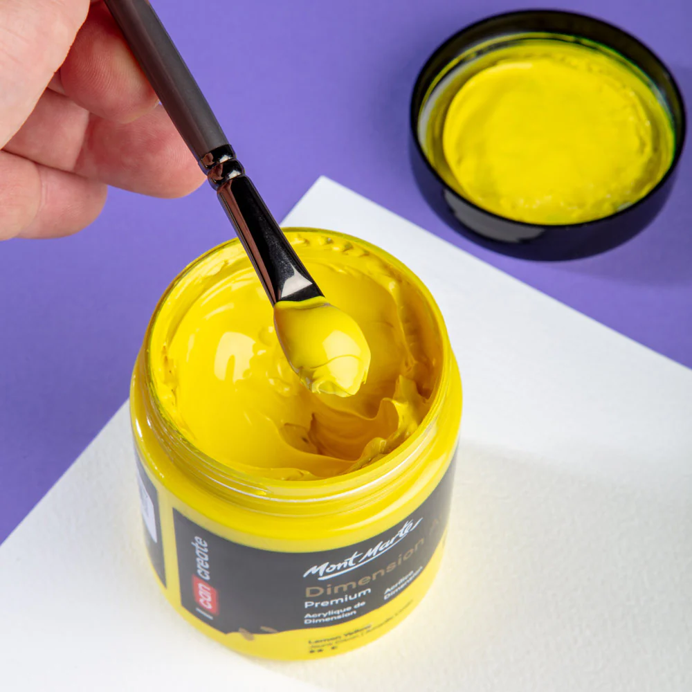 Dimension Acrylic Premium 250ml (8.5 US fl.oz) - Lemon Yellow - Image 6