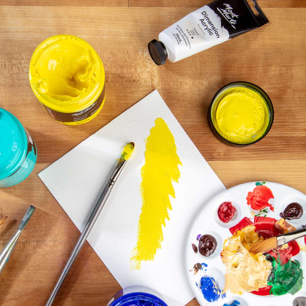 Dimension Acrylic Premium 250ml (8.5 US fl.oz) - Lemon Yellow - Image 8