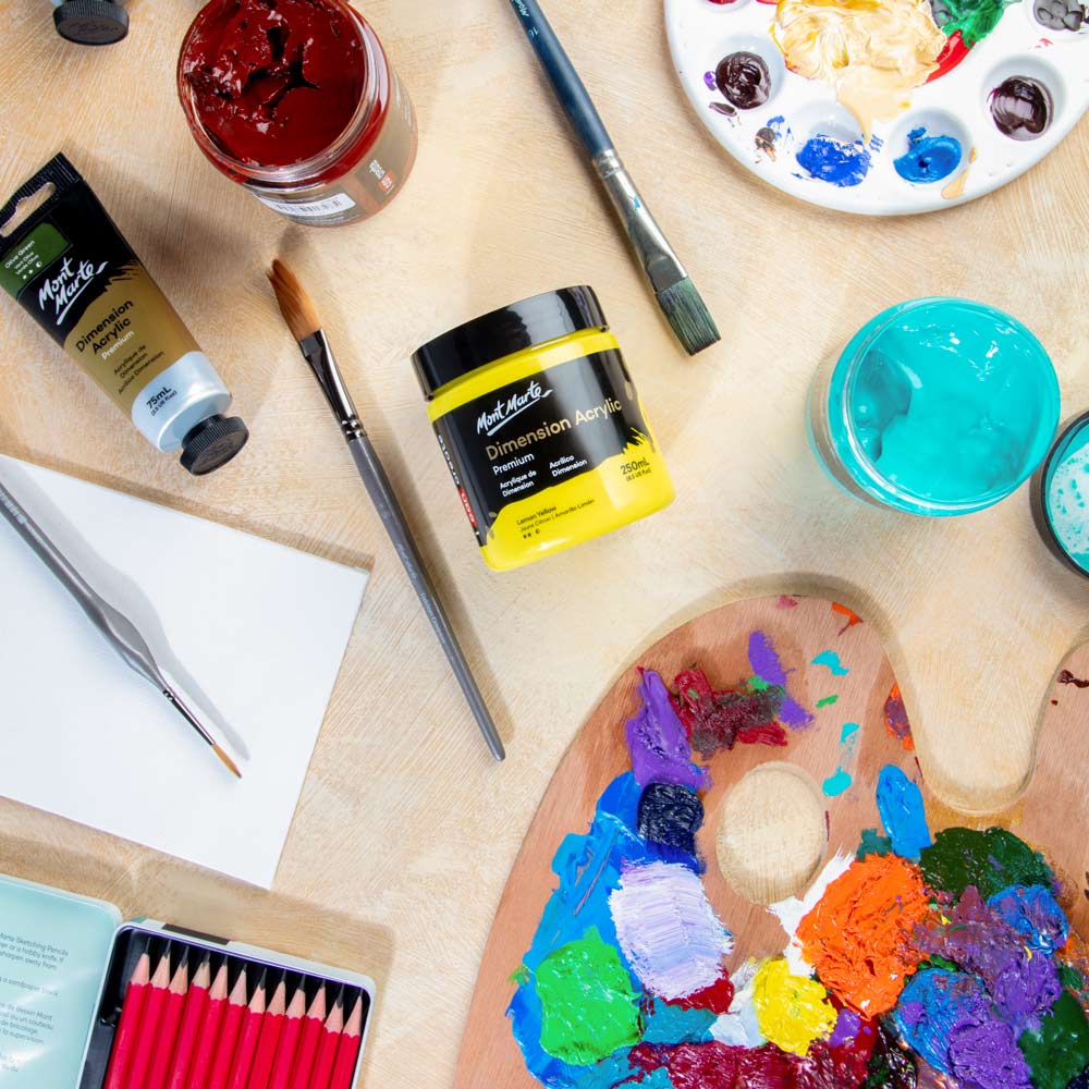 Dimension Acrylic Premium 250ml (8.5 US fl.oz) - Lemon Yellow - Image 9
