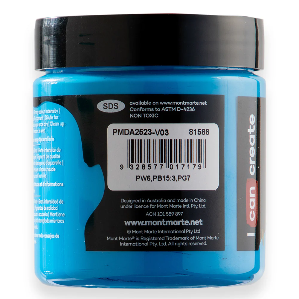 Dimension Acrylic Premium 250ml (8.5 US fl.oz) - Monastral Cerulean - Image 2