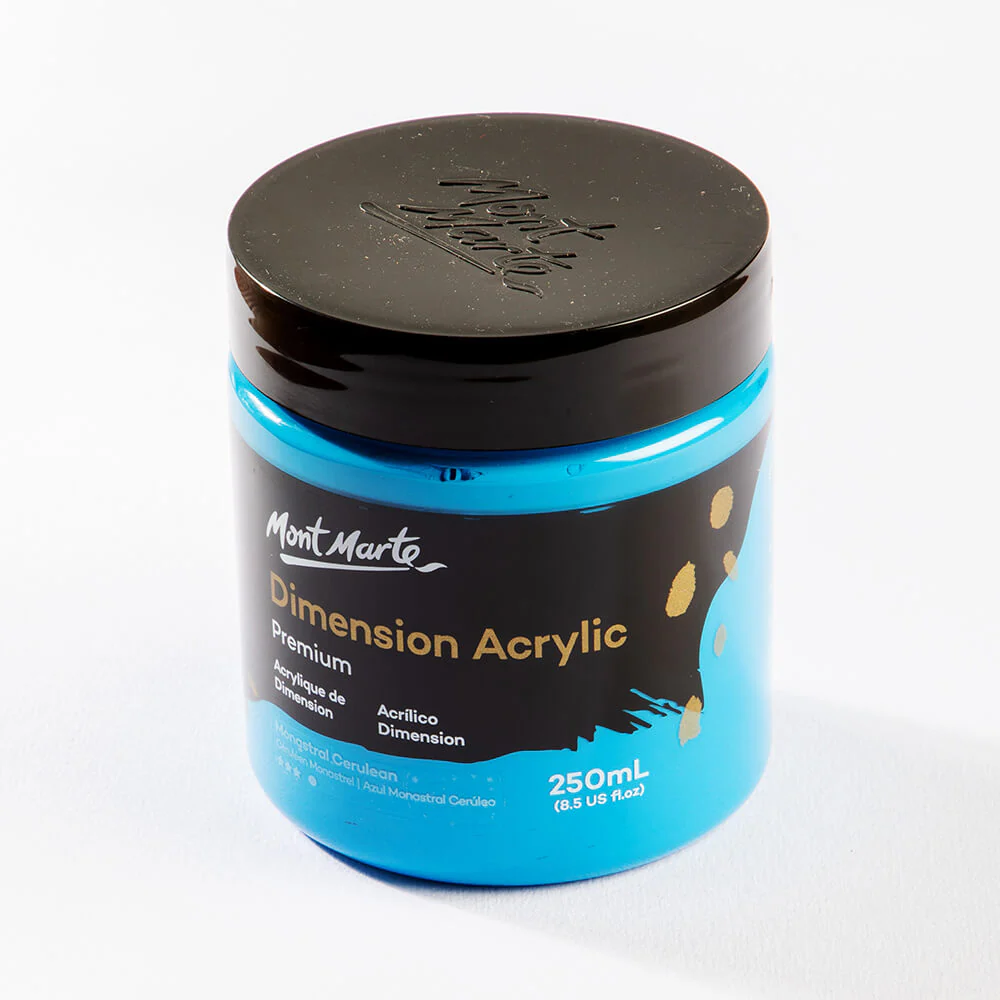 Dimension Acrylic Premium 250ml (8.5 US fl.oz) - Monastral Cerulean - Image 3