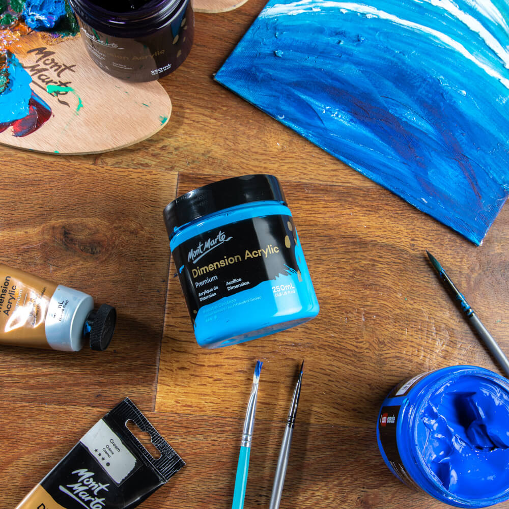 Dimension Acrylic Premium 250ml (8.5 US fl.oz) - Monastral Cerulean - Image 8